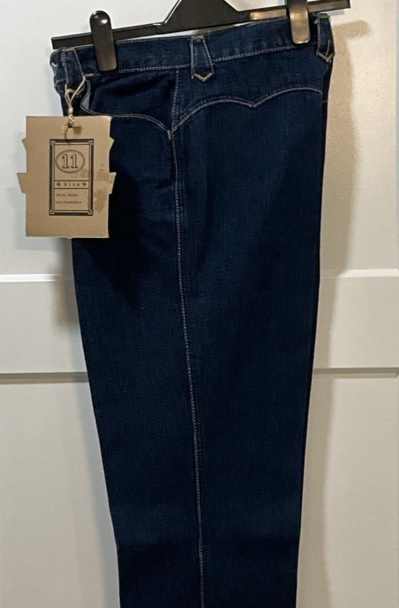 VTG Lawman Women’s Western High Rise Cotton Blue Denim Jeans Size 11 NWT’S