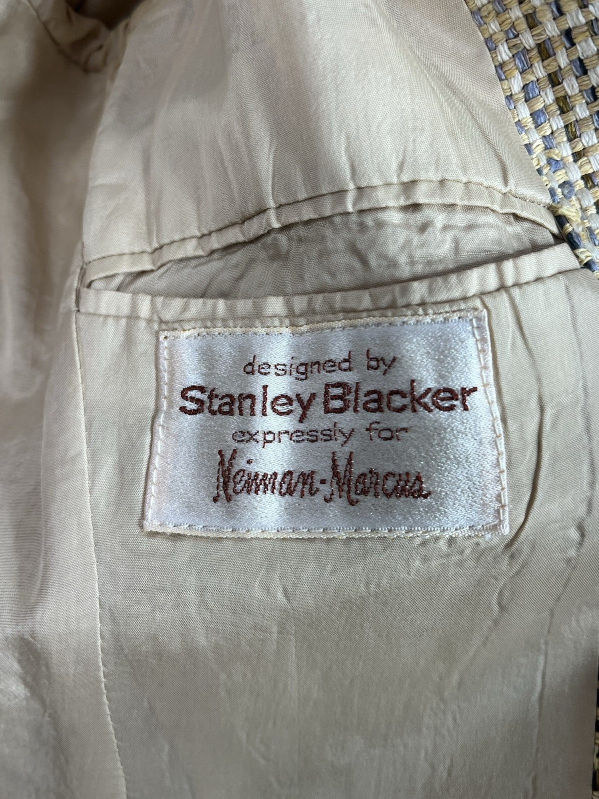 Vintage Stanley Blacker Neiman Marcus Suit Coat Blazer Jacket