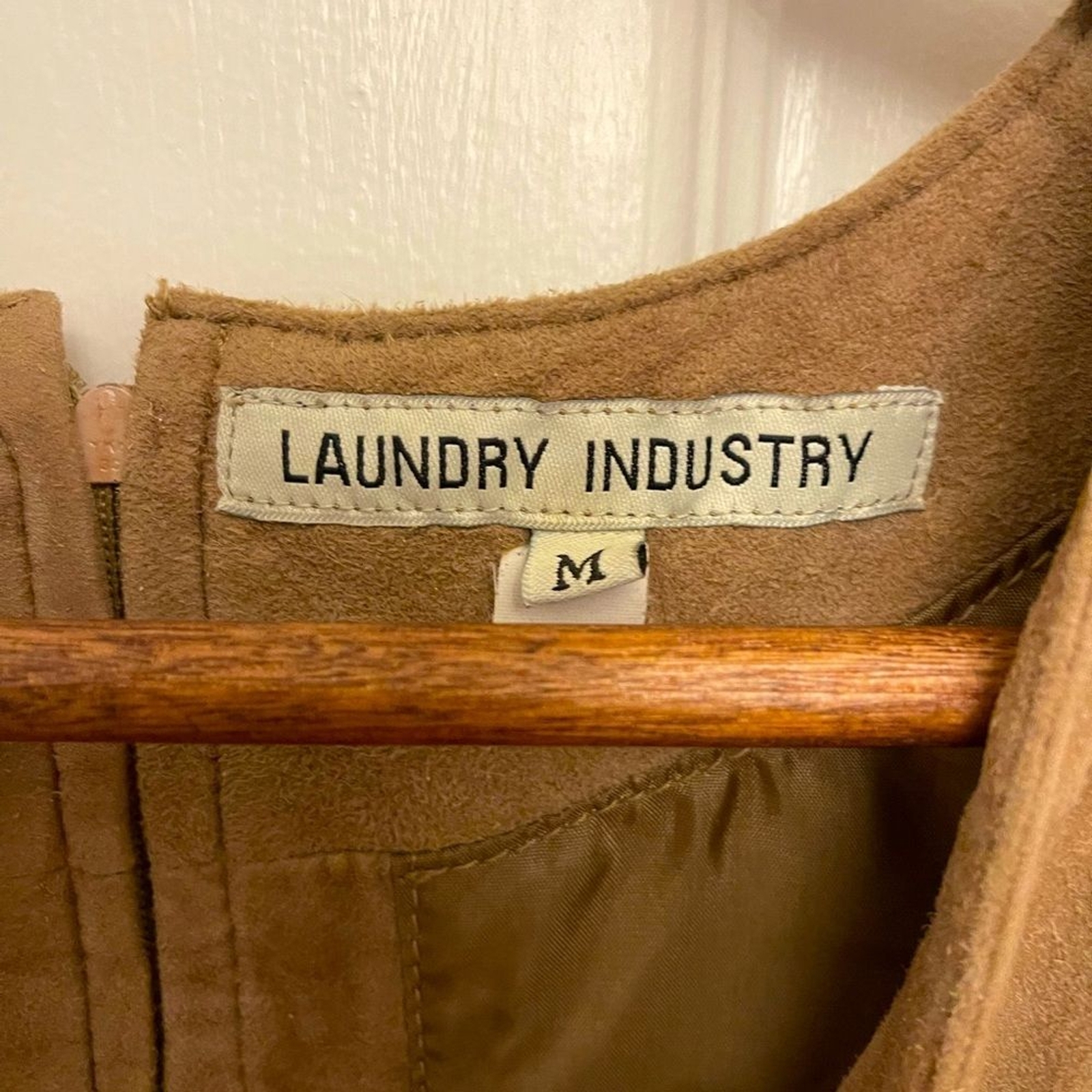 Vintage 1990’s Laundry Industry 100% Goat Suede Top in a Size Medium