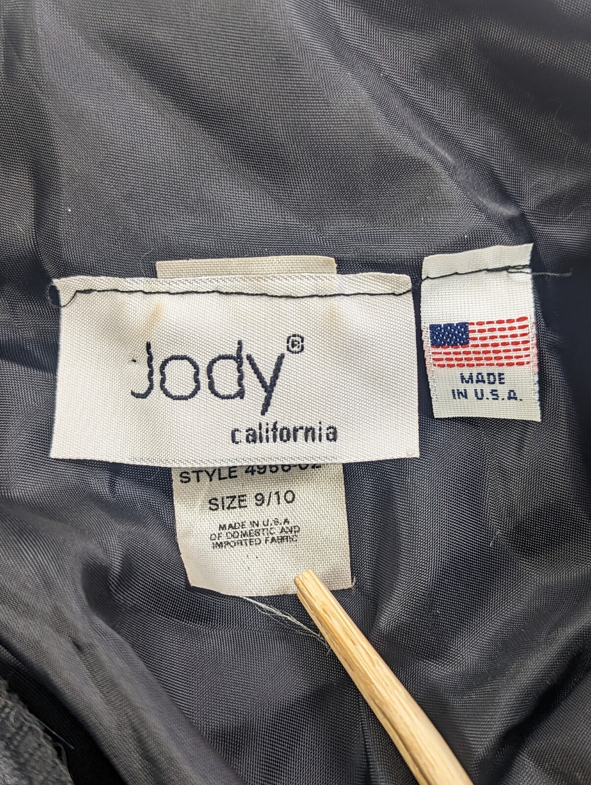 Jodi California Size 9/10 Woman’s Black Dress 100% Polyester Back YKK Zipper USA