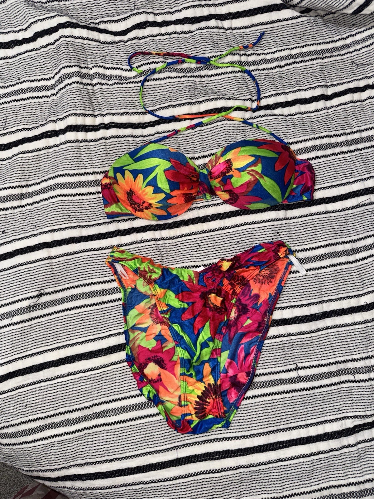 VINTAGE Too Hot Brazil Sz 14 Women’s 2-Piece Bikini
