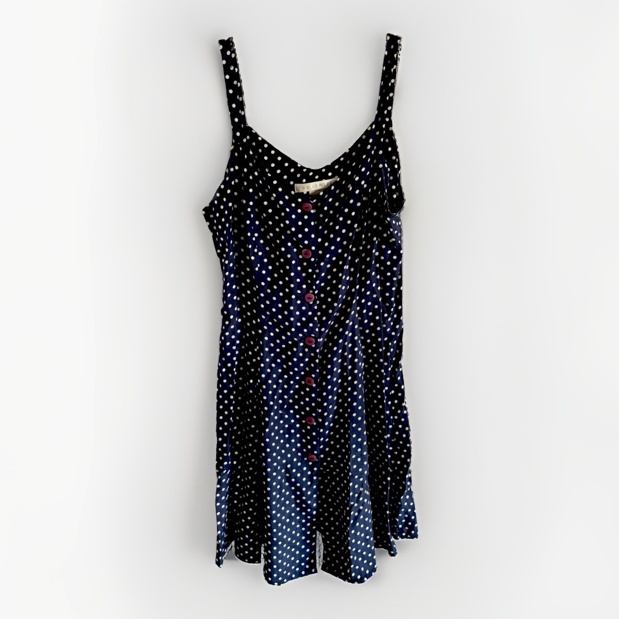 Vintage 90’s Navy Polka Dot Mini Dress From The Limited