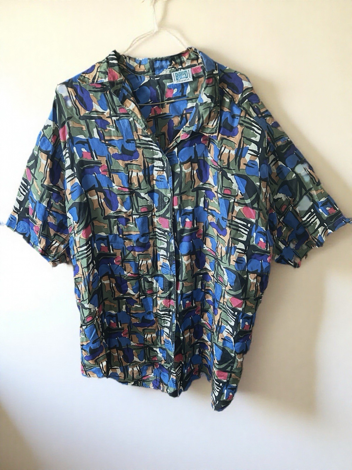 Vintage Backroad Blues Jeanswear Blue Button Down Blouse. Small
