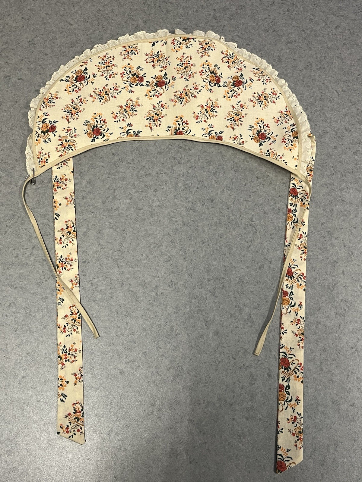 VTG Handmade Amish Prairie Dress w/ Bonnet Floral Calico CottageCore—XS/READ