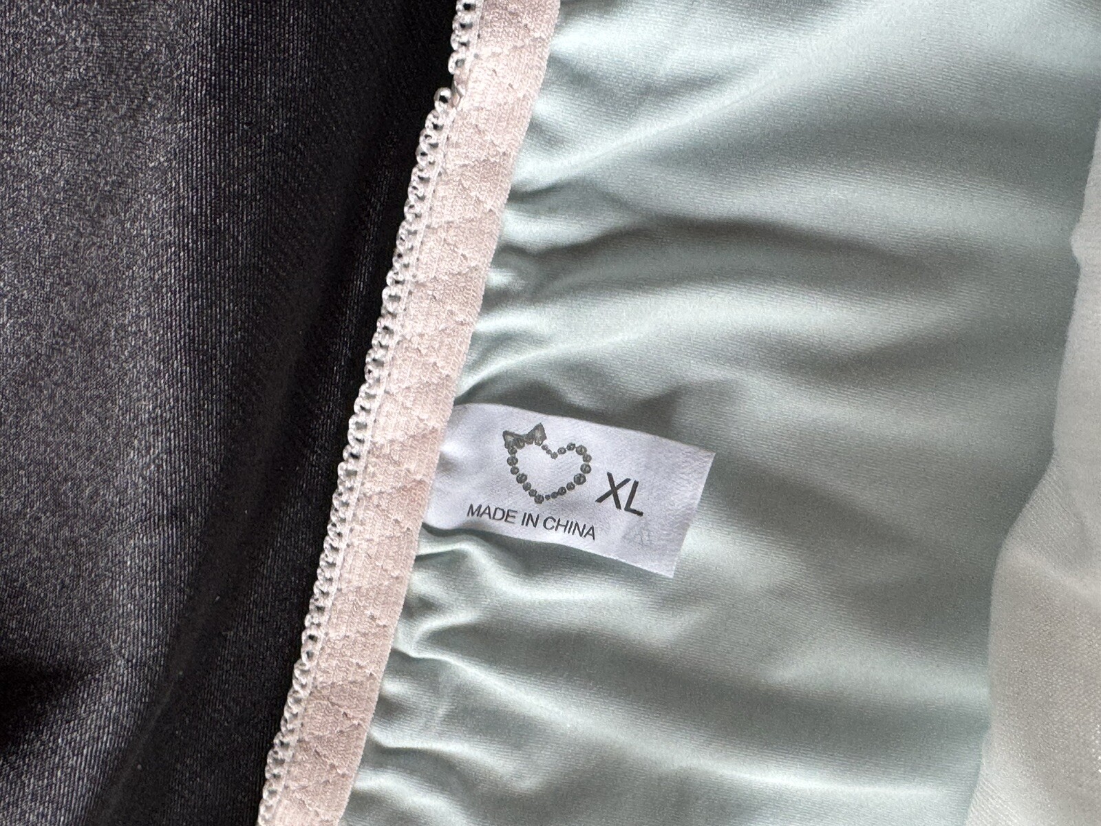 Vtg Style Silky Satin Soft Nylon Silver Thread Lace Side Panties Sc XL
