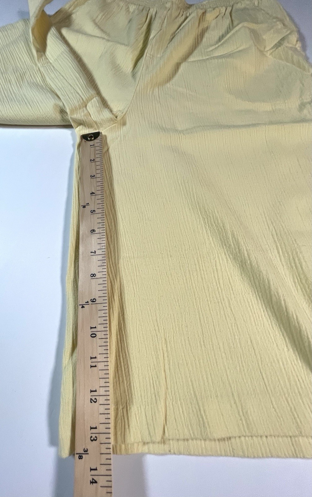 Blair Vintage Koolots Capri Pants Elastic Waist High Rise Wide Leg SZ 10 Yellow