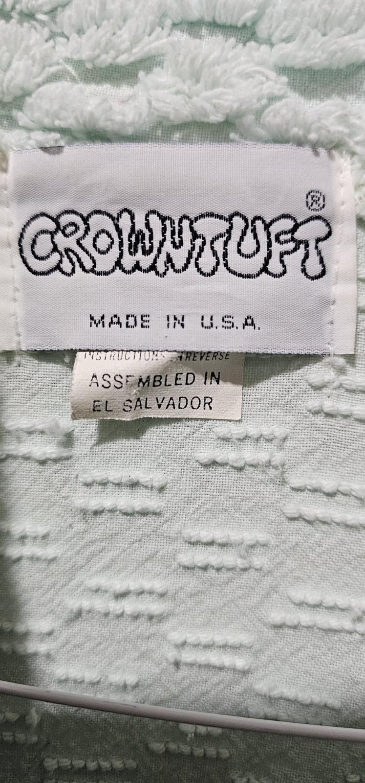 Vintage Crowntuft Chenille Robe Maxi Long Sleeve Zip size Small