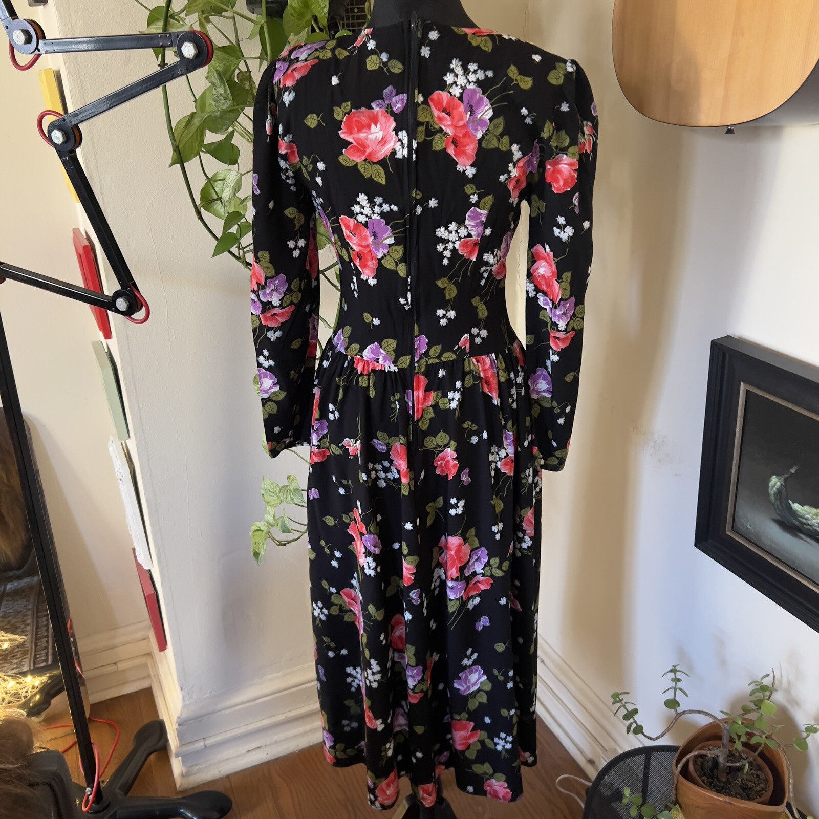 Vtg 80s Blondie And Me USA Lace Bin Floral Dress – Size 7/8
