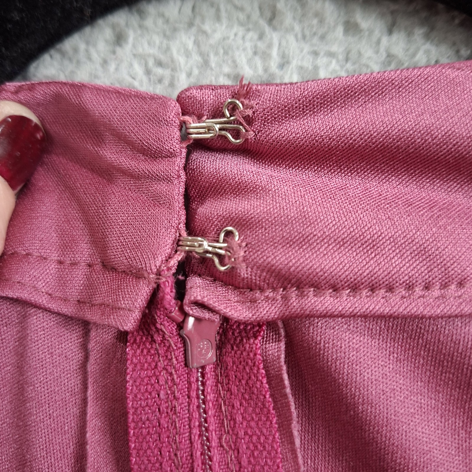 VTG 70s maxi Dress Large prom Hostess Mod Hippie Boho Bridesmaid Mauve Homemade