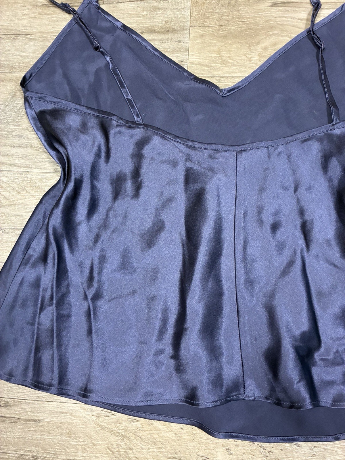 Vintage Y2K Victoria Secret 100% Silk Cropped Camisole Size M Purple