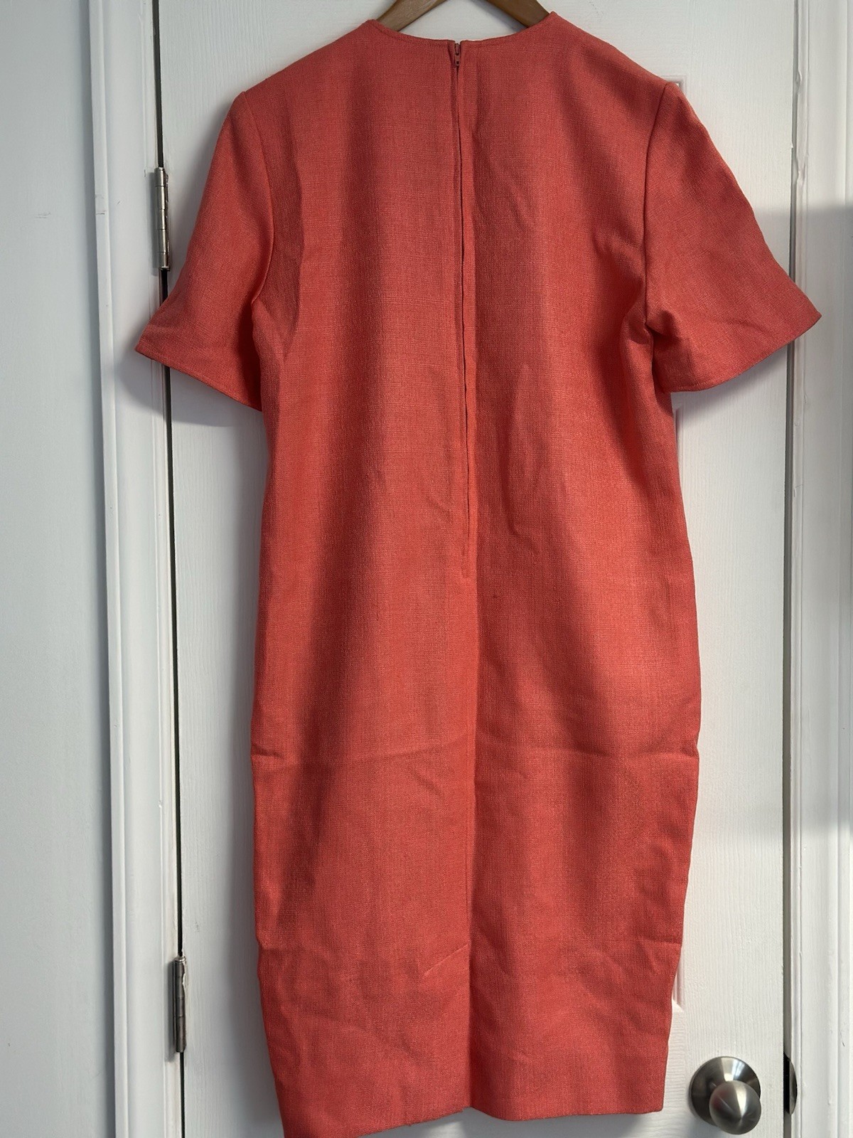 1960s Henry Lee Vintage Classy Glamour Dress in coral Salmon pink