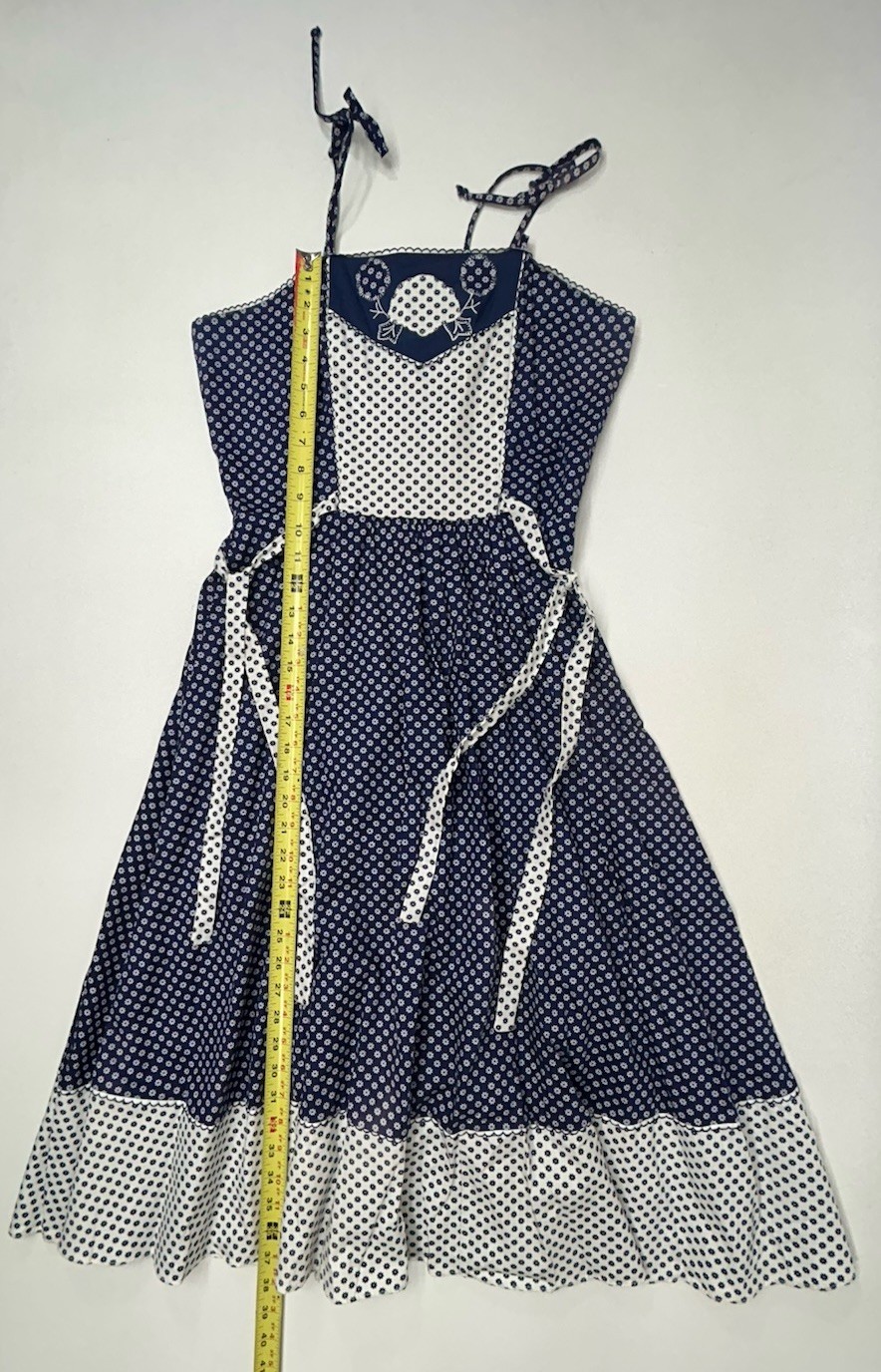 Vtg 60-70s Candi Jones California Dress Peasant Style Maxi Size Vtg 11 Daisies