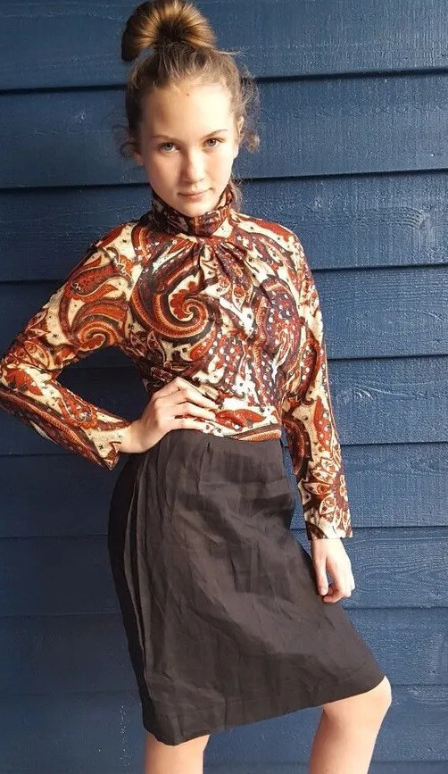 Vintage 1960’s Mod Dress by 100 Parkhouse Dallas metallic top xs