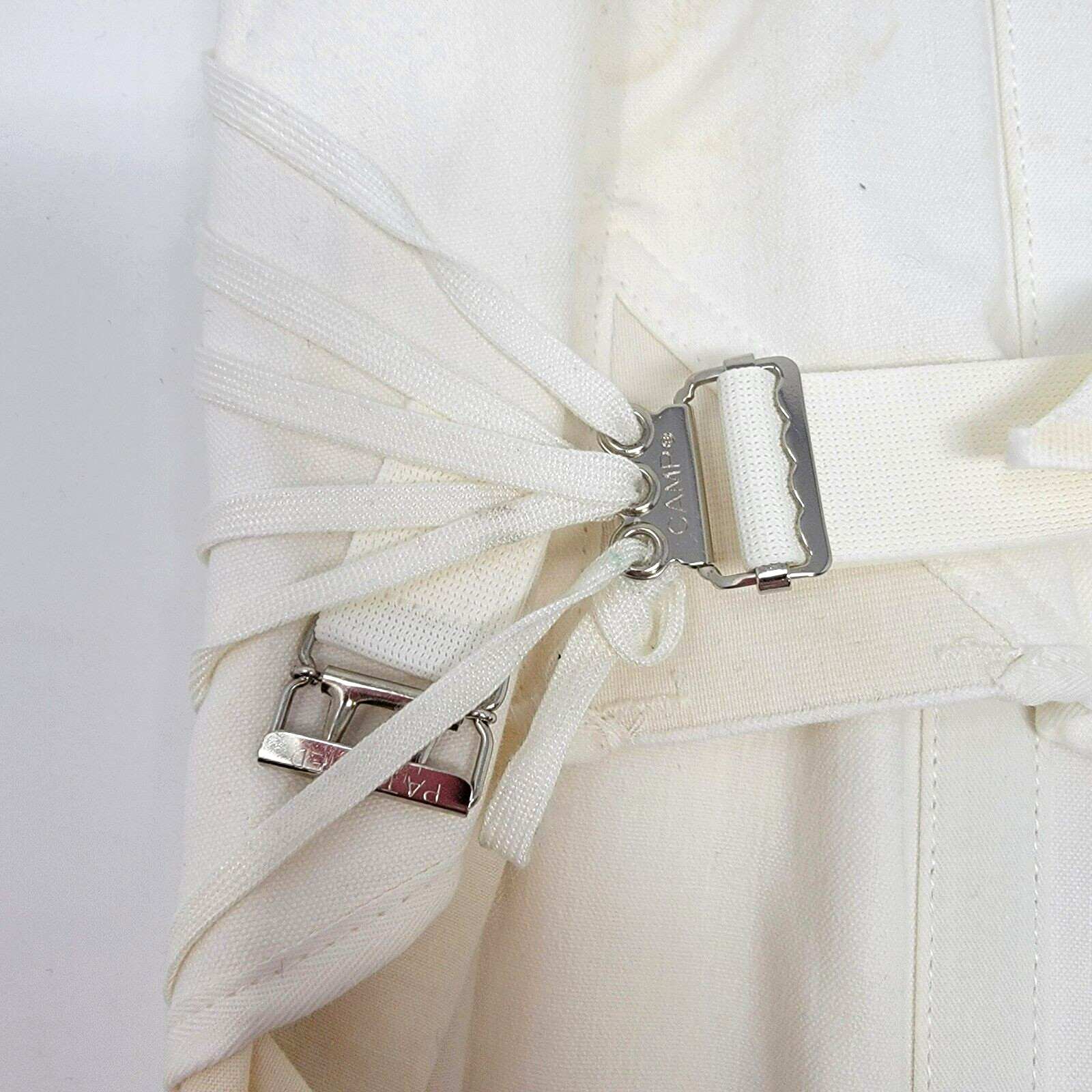 Vintage CAMP Corset Girdle Support #9166 SZ 44 Cotton Truss Laces 1940-50’s USA