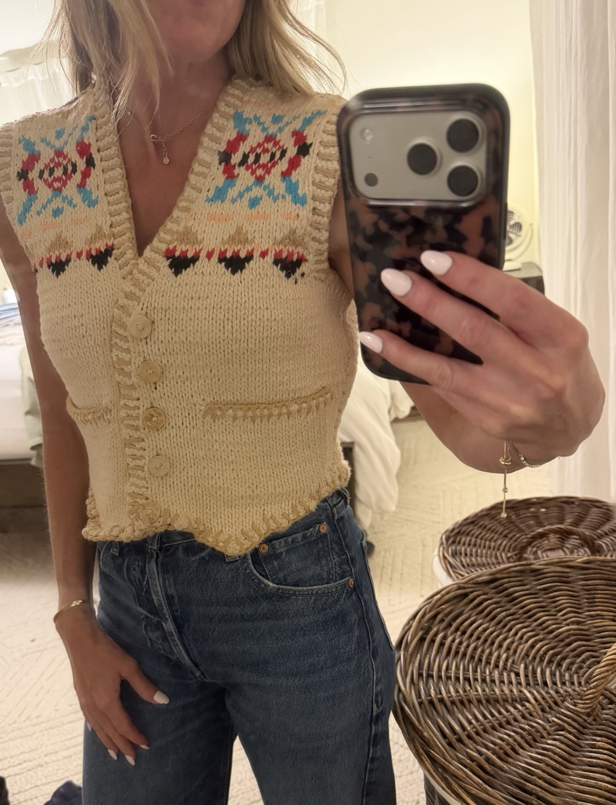 Vintage 1980’s Ralph Lauren, hand knitted in Great Britain, 100% cotton