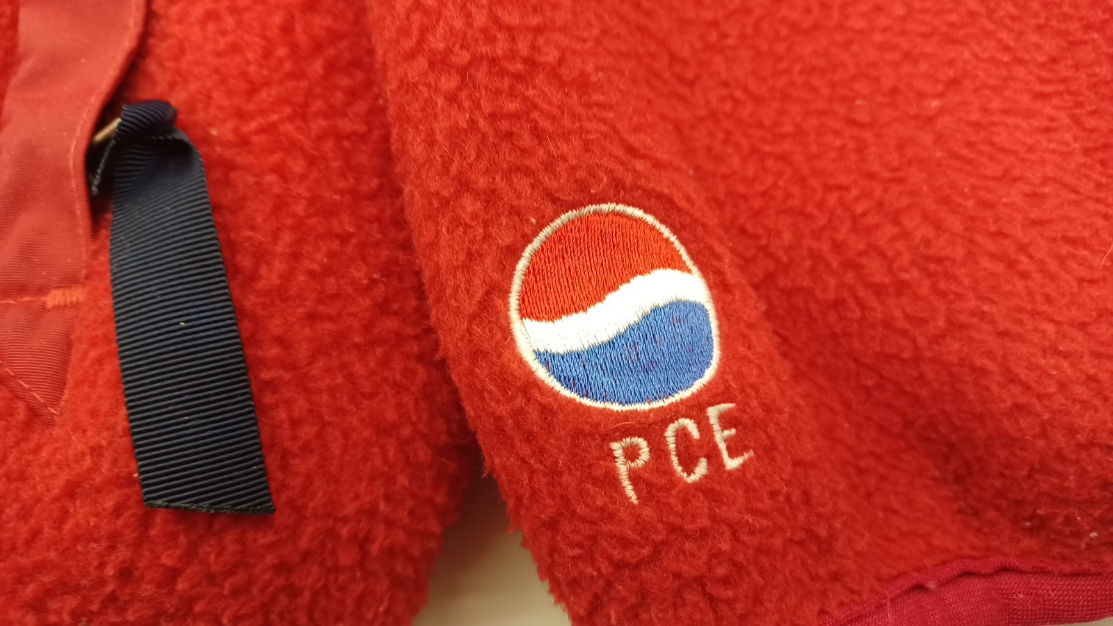 Vintage U.S.A. Rare Red Patagonia Full Zip Fleece Jacket Pepsi Logo Pce. D2341S