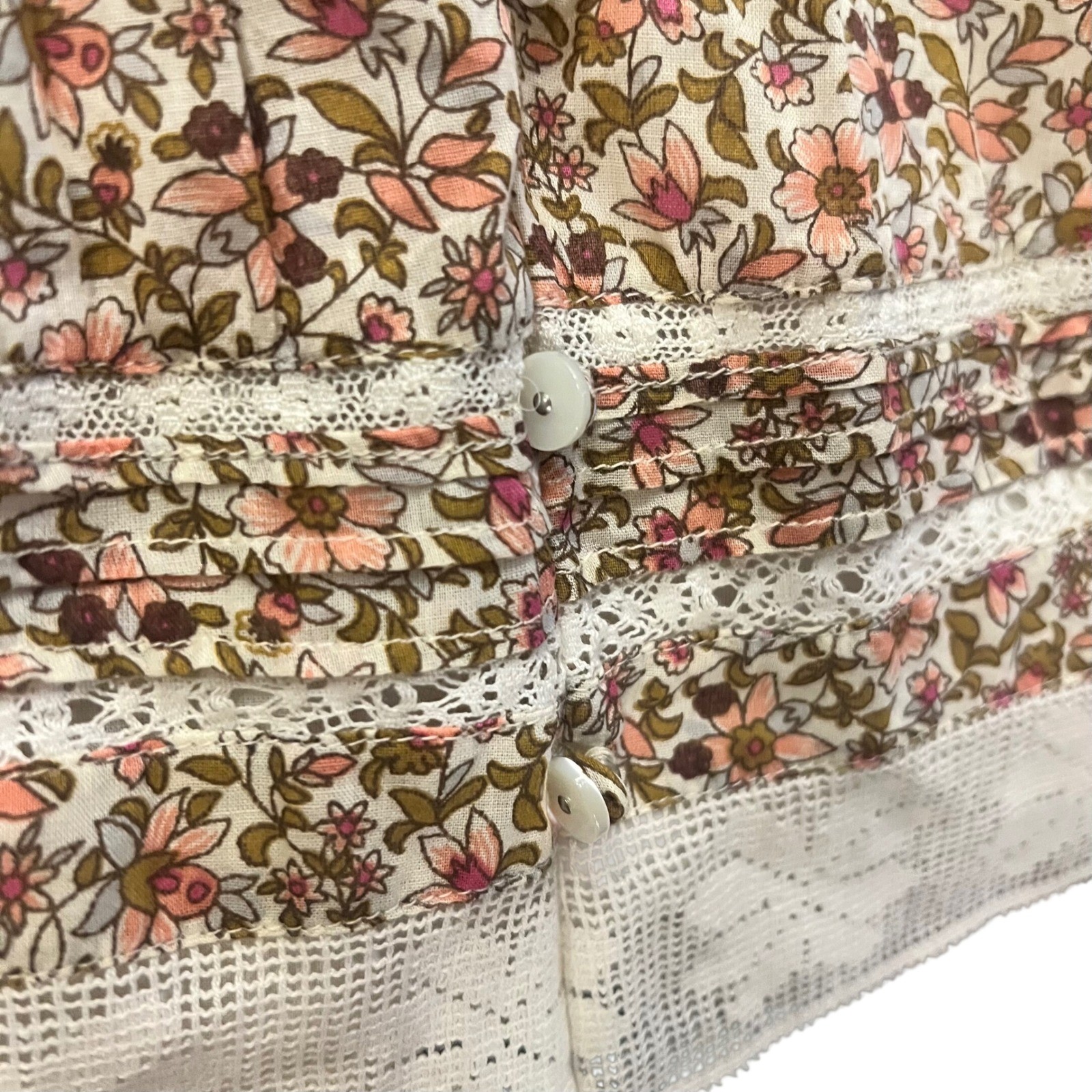 Veronica Beard Addilyn Floral Lace Prairie Boho mini Dress Sz 8 Read EUC