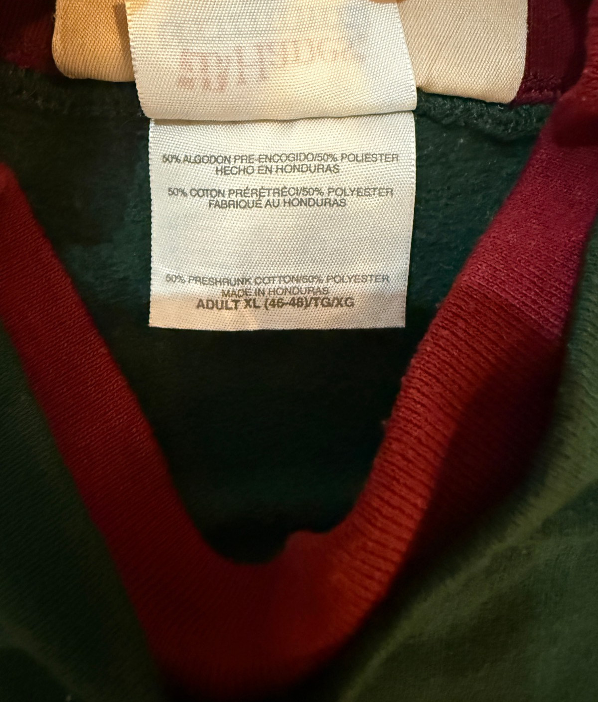 Vintage MC Sportswear Green Snowman Holiday Crewneck Sweatshirt Adult XL Unisex