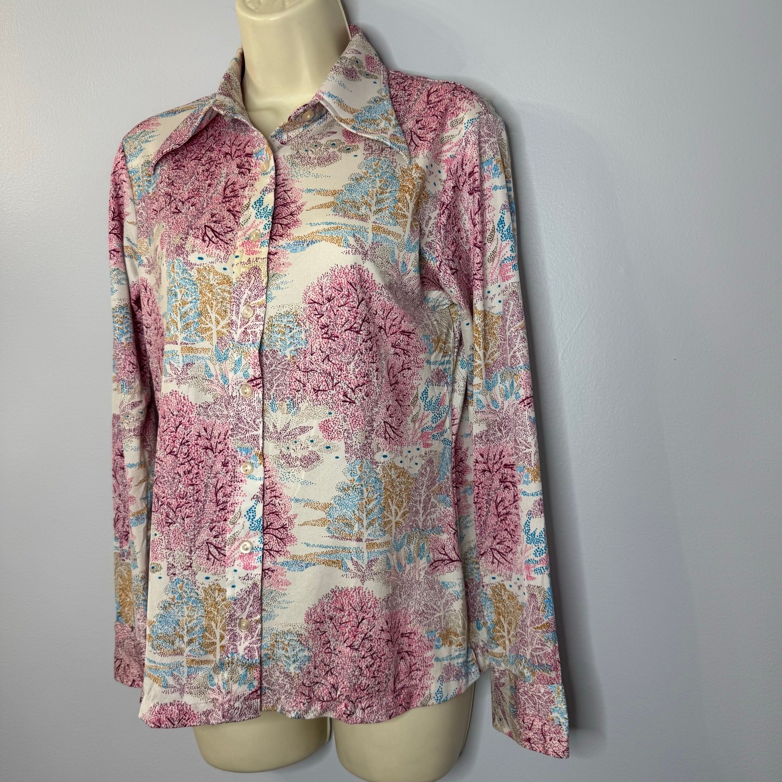Helen Sue Vintage 80’s Button Down Pointed Collar Women’s L