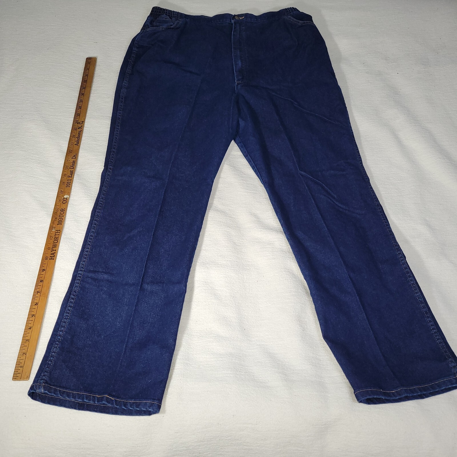 Wrangler Jeans Women Size 44 Blue Denim Straight Leg Plus Size W0715NV Workwear