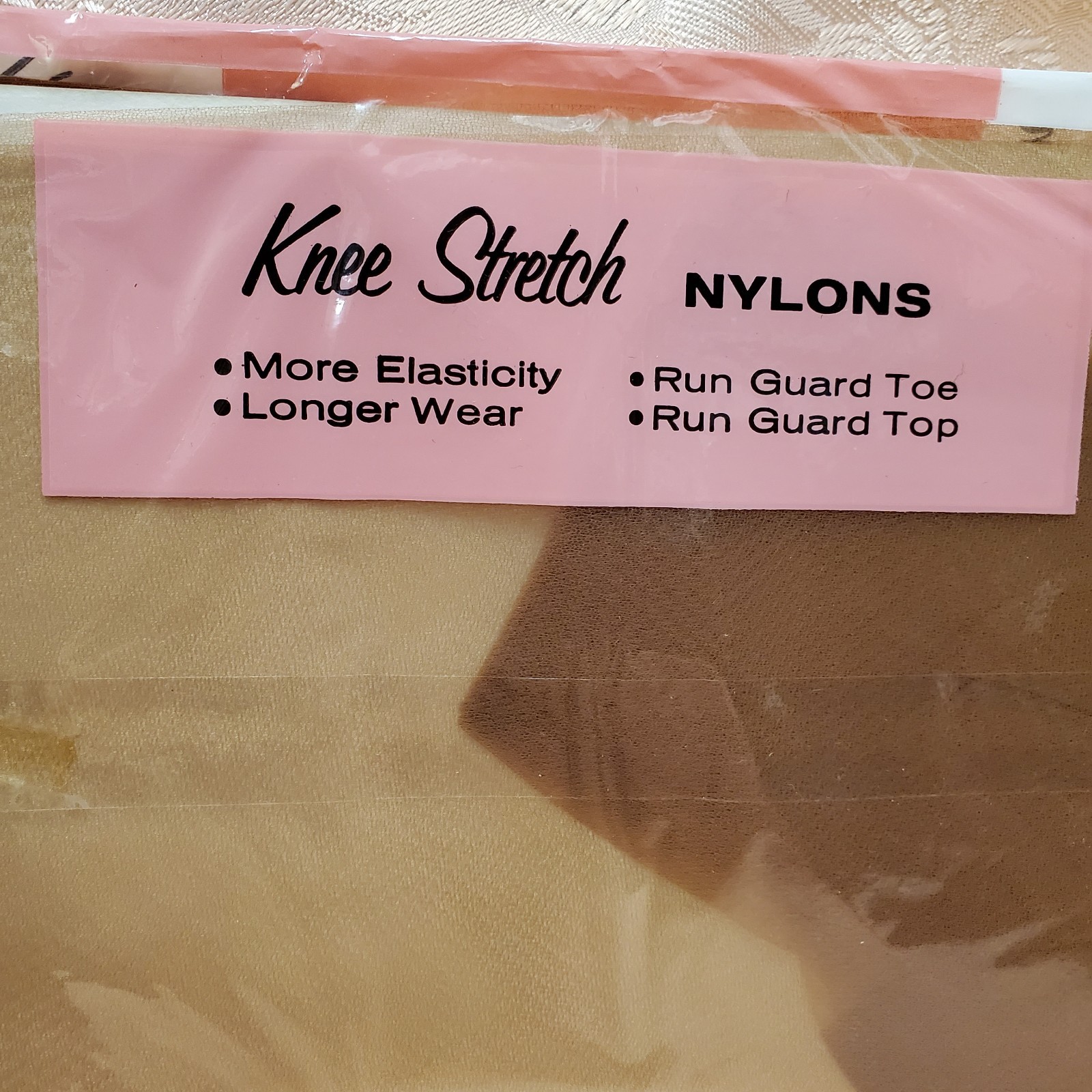 VINTAGE FIRST QUALITY SHEER NYLON STOCKINGS NO GARTER SZ 10 1/2 SHADOW TOE HEEL