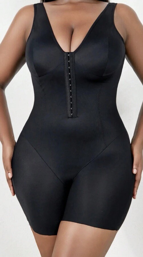 NEW Shiny Shapewear 3X All-In-One Girdle Bodysuit Long Leg Panty NO wires Queen