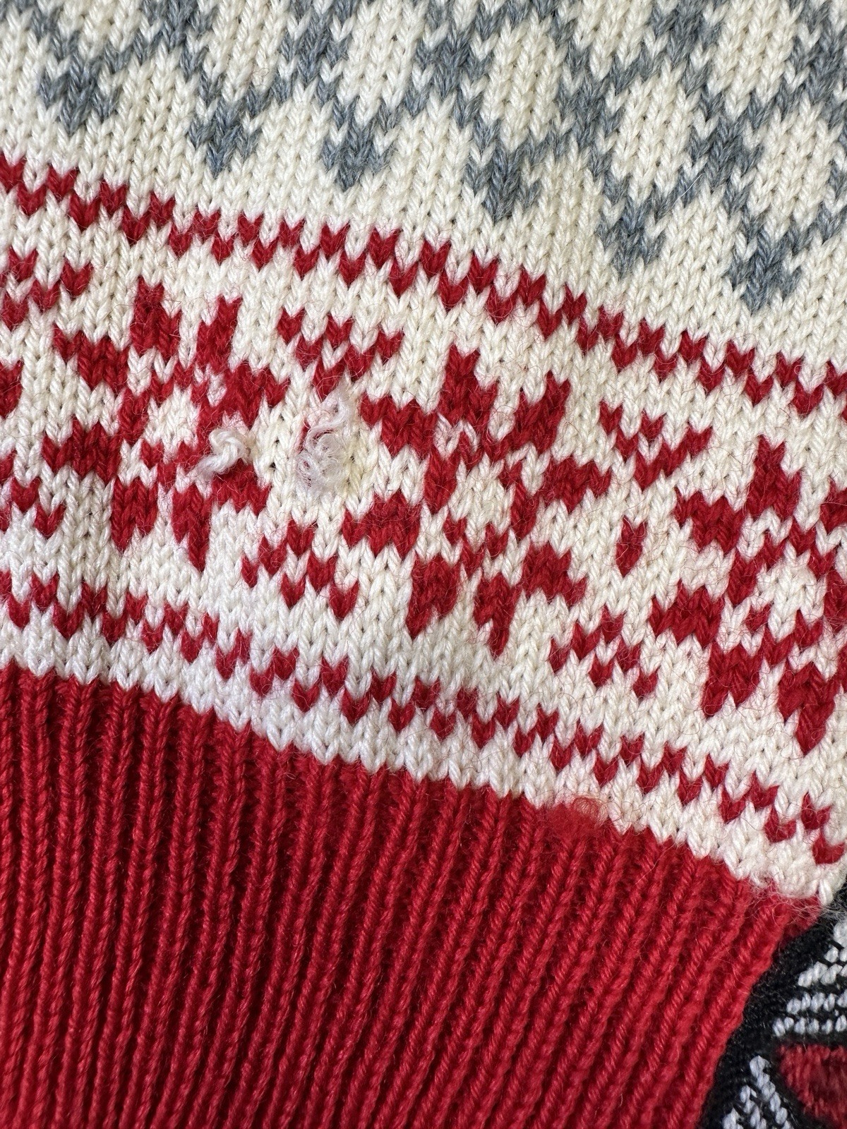 Dale of Norway Wool Cardigan Sweater Red White Nordic Knit Size S