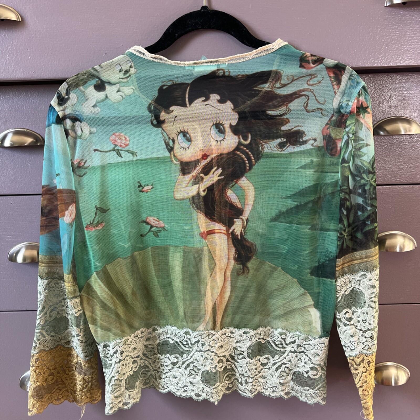 Eletra Casadei Betty Boop Birth of Venus Vintage cardiga