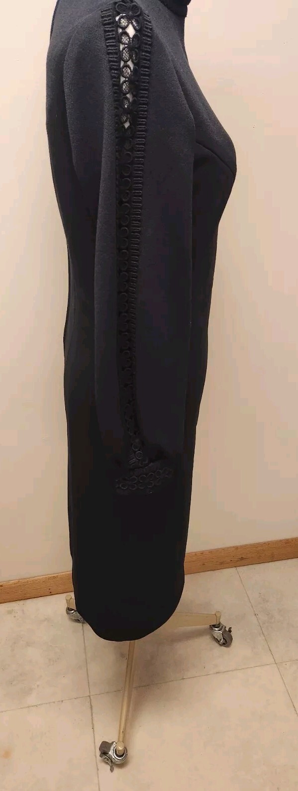 70’s Toni Todd Blk Knit Dress * Vintage Designer Lines* szM*Measurements Given