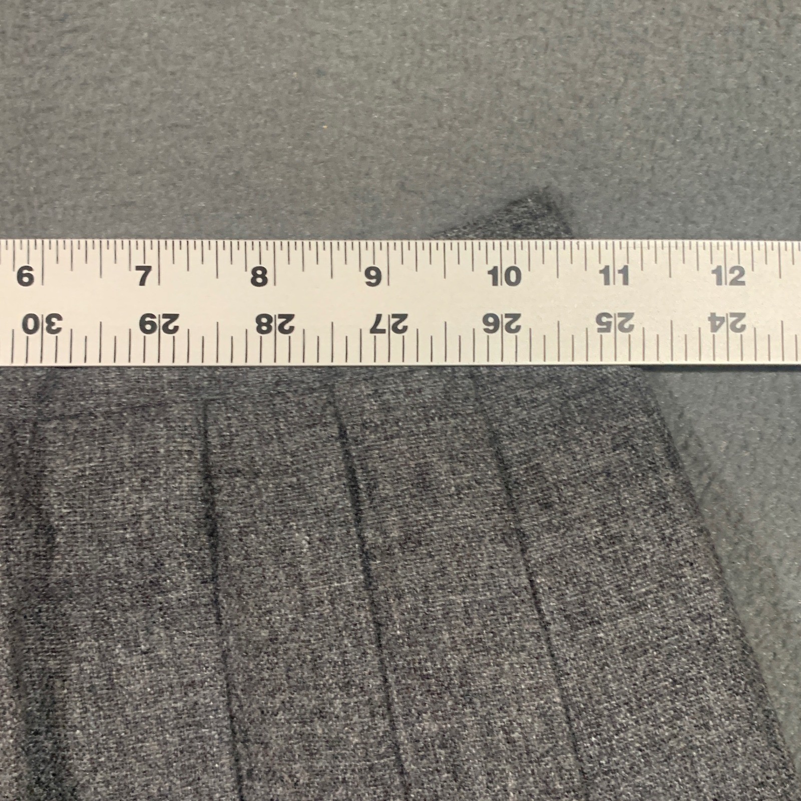 Vintage ILGWU Union Made Gray Pleated Midi Skirt High Waisted Dark Academia 22W