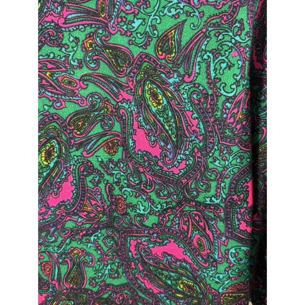 Vtg Edith Meiser Paisley Cropped Jacket Retro Whimsygoth Art