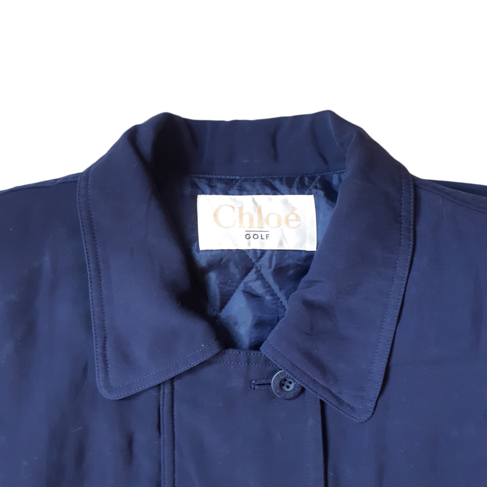 Vintage CHLOE Golf Blouson Parka Jacket Women size XL Japan