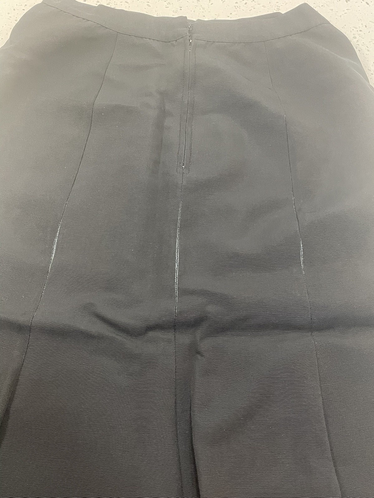 Vintage Jane Andre California jacket with skirt. Black with velvet trim.