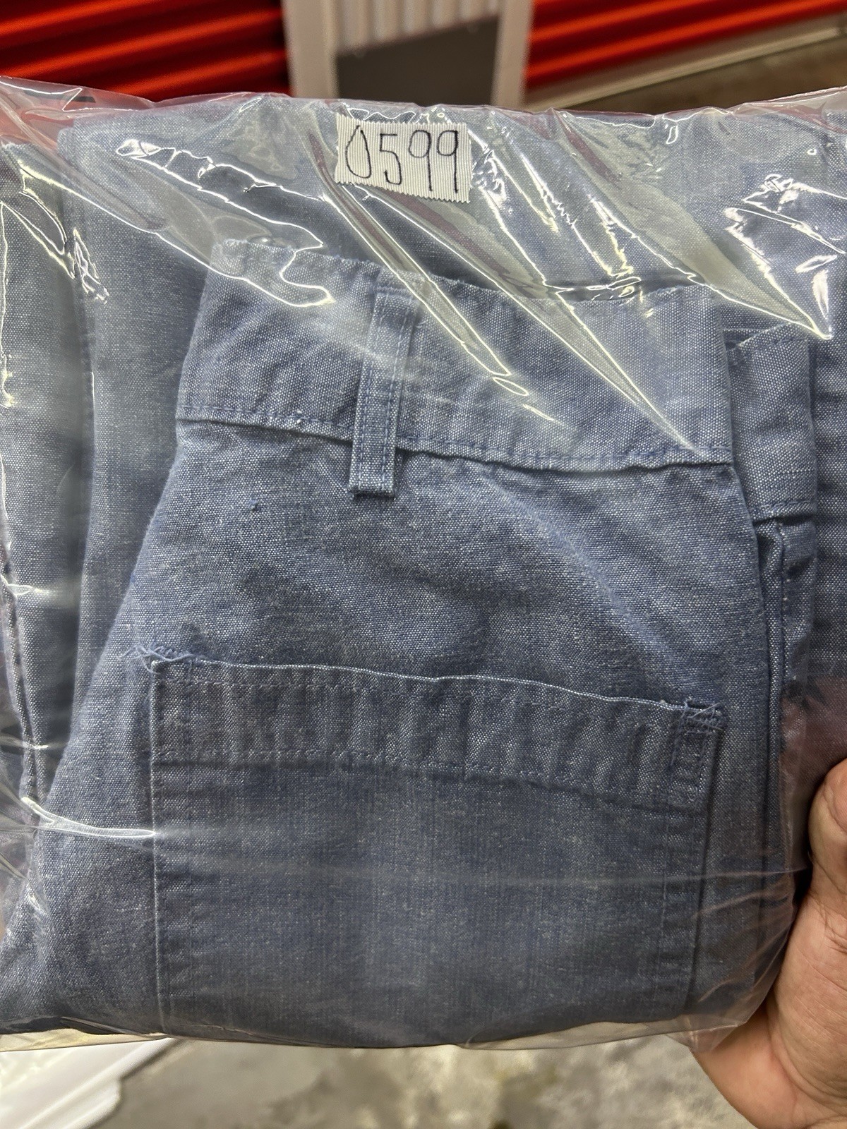 Vintage 70s US Navy Seafarer Bell Bottom Denim Dungarees High Rise 24×28