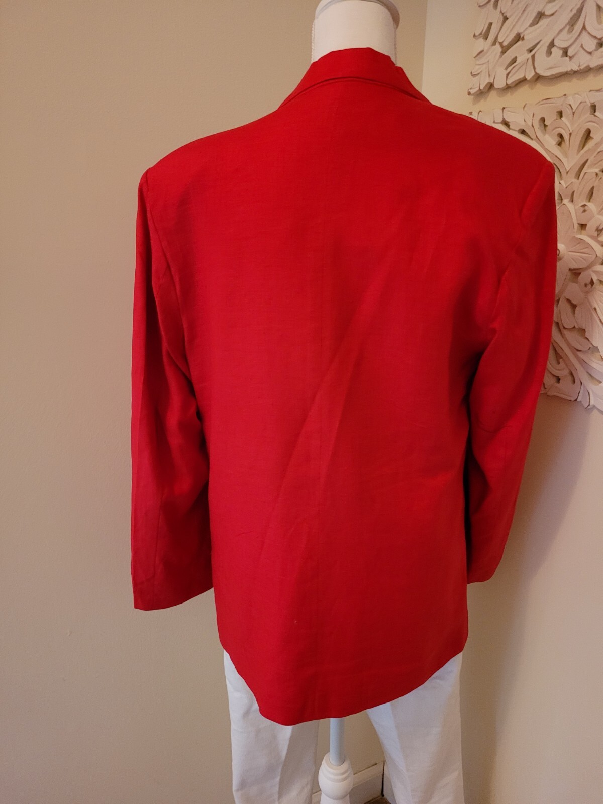 Carol Horn sz8 red linen blazer