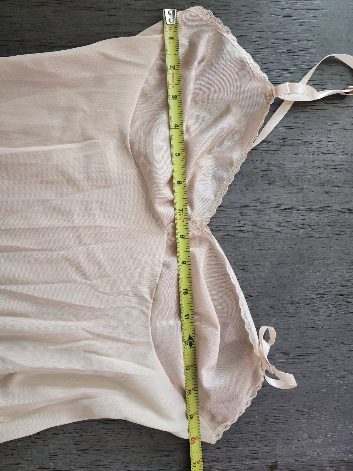 Vintage Vanity Fair Beige Full Slip Womens 34 LL Nylon Long
