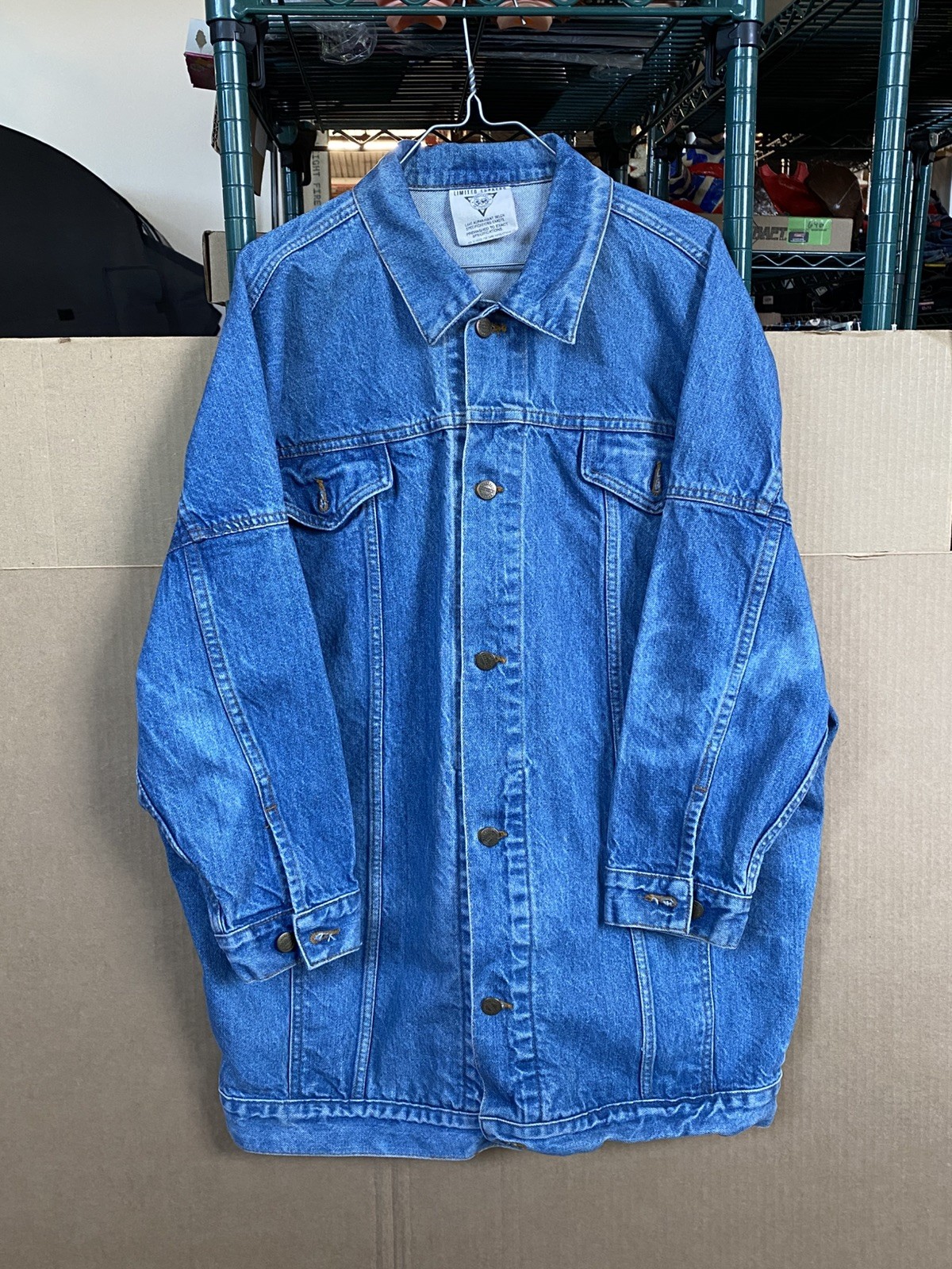 Vintage Limited Express Women’s Denim Jean Jacket Size Large Blue Wash