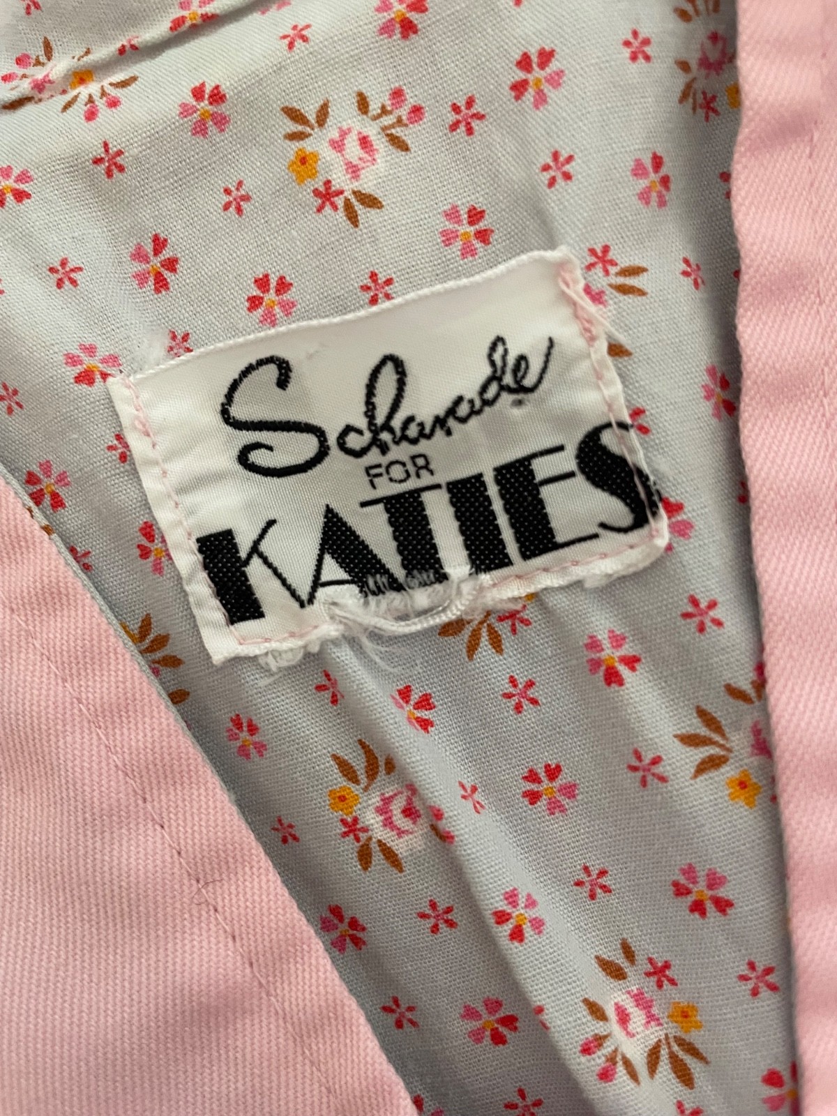 Scharade for Katies Dress VINTAGE Size 12 / 14 Pink Drawstring Buttons Zip F&F
