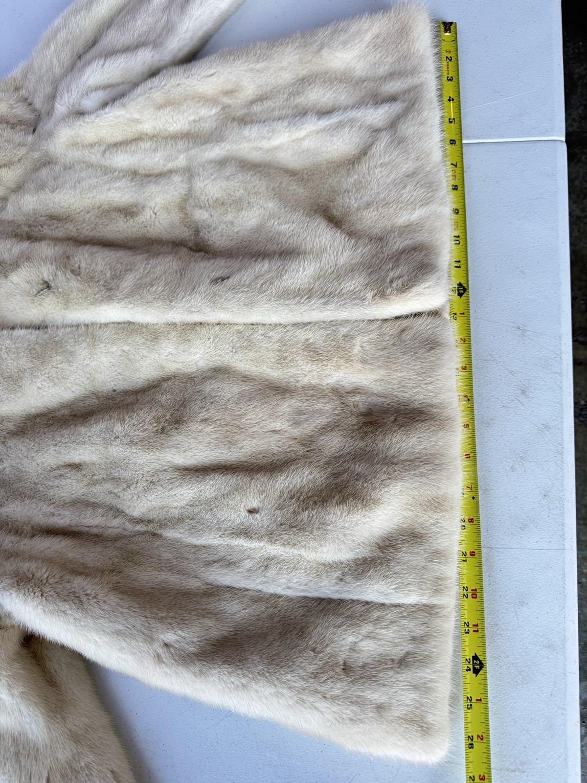 Vintage Evans Fur Coat Jacket Beige Soft Chic Chicago Paris Milan