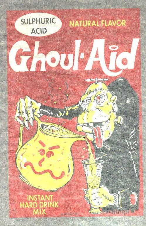 Vintage 70s wacky iron on t shirt transfer GRANNY LOOSE POTATO CHIPS full size