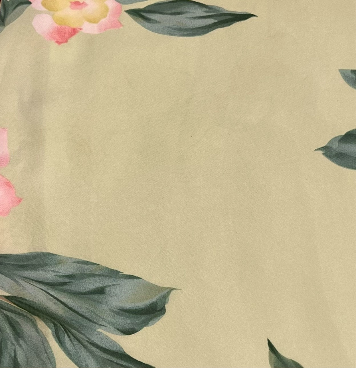 Vtg RENA ROWAN Silk Skirt 12 Romantic Cottage Long Green Floral Fairy Forest