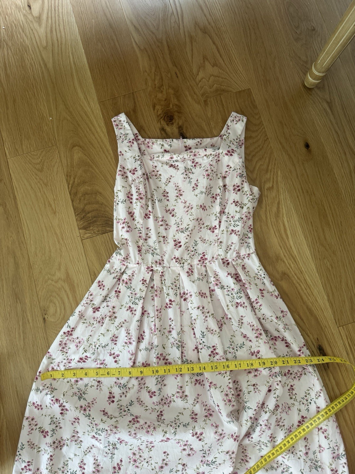 Vtg Floral Rose Cotton Sundress Prairie Dress Cottagecore Boho Small