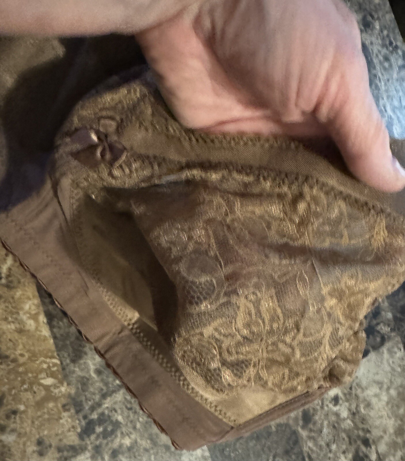 VINTAGE GLAMORISE BRA ! 42 D. BROWN. NEW!