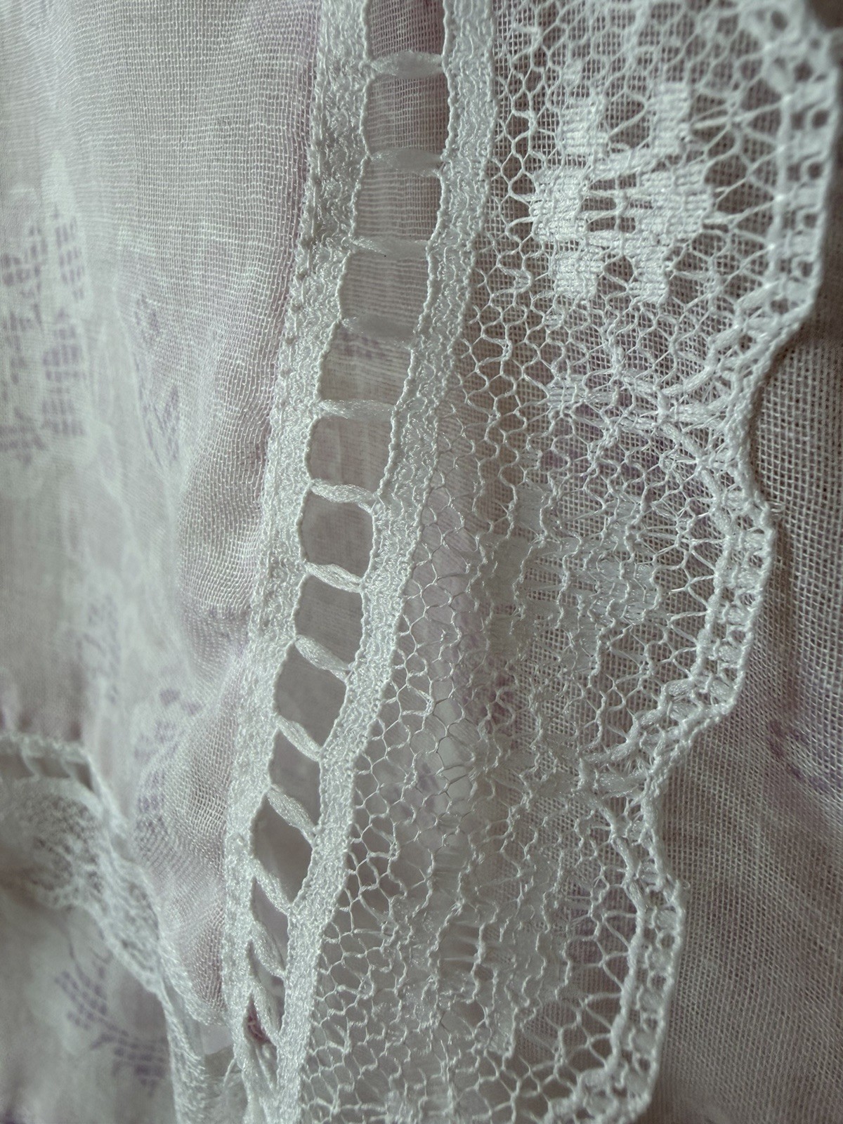 Vintage Gunne Sax by Jessica McClintock Pink Floral Nightgown | Cottagecore Sml