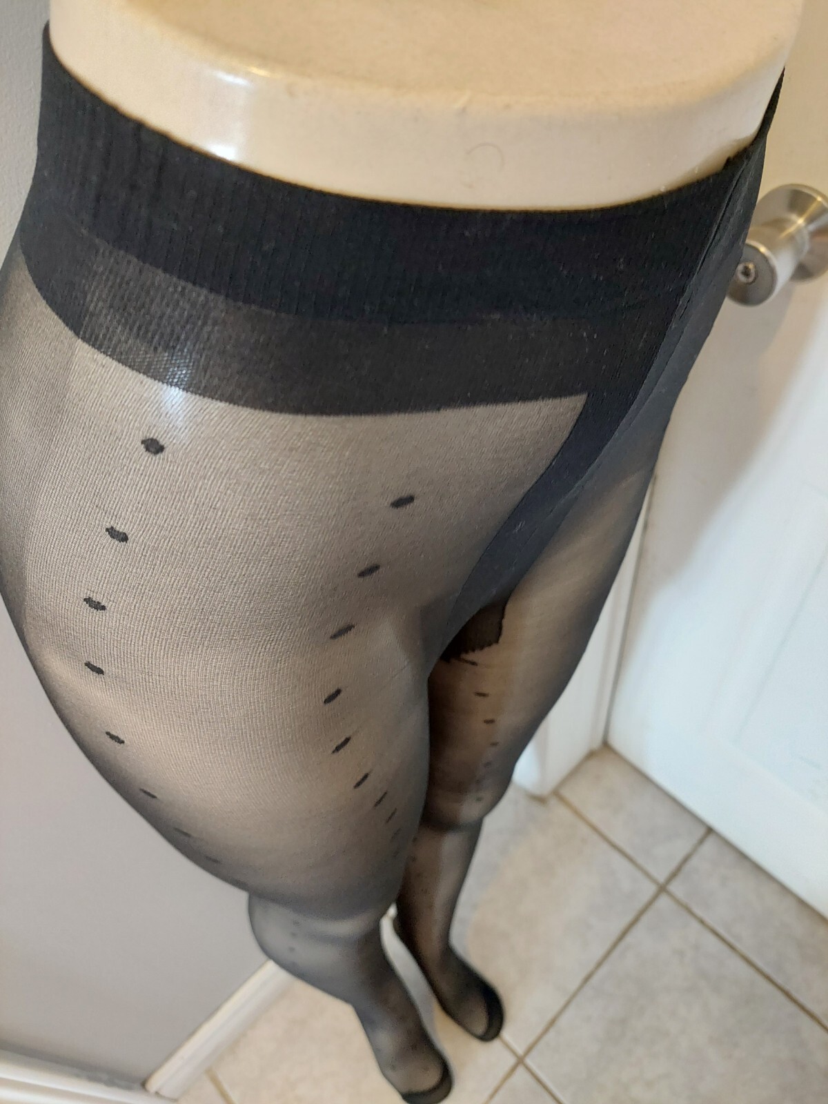 Vintage Pantyhose Try Penningtons Desing 1 pairs 15$ Color Black One Size