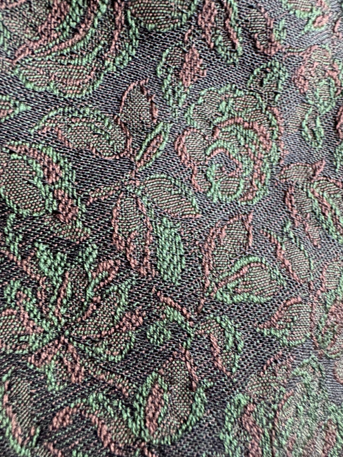 Vintage Costume 60s Cloque Jacquard Brocade Roses Cocktail Size 40/42 Couture