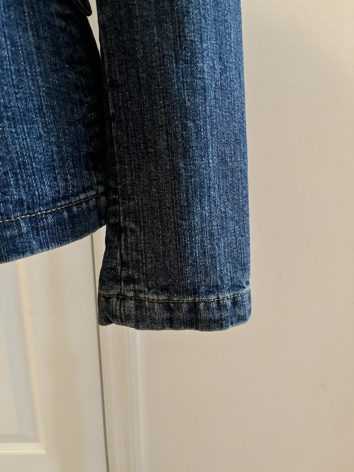 Vintage SEE BY CHLOÉ Paris Denim Jacket with Button Badges, Size 36 (French)