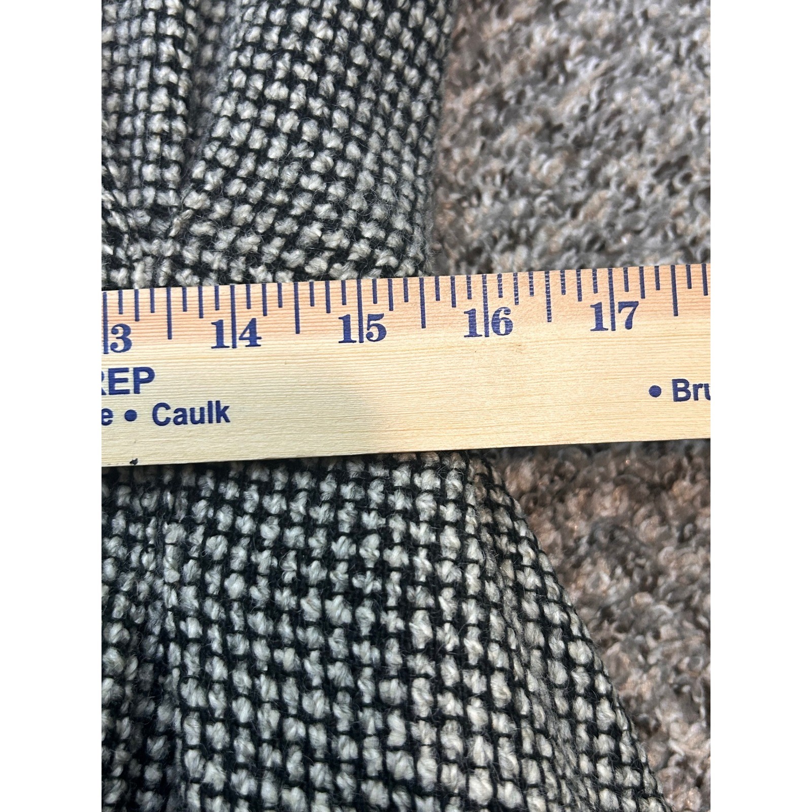 Vintage Great Britain Black White Tweed Wool Maxi Coat Long Trench Jacket Womens