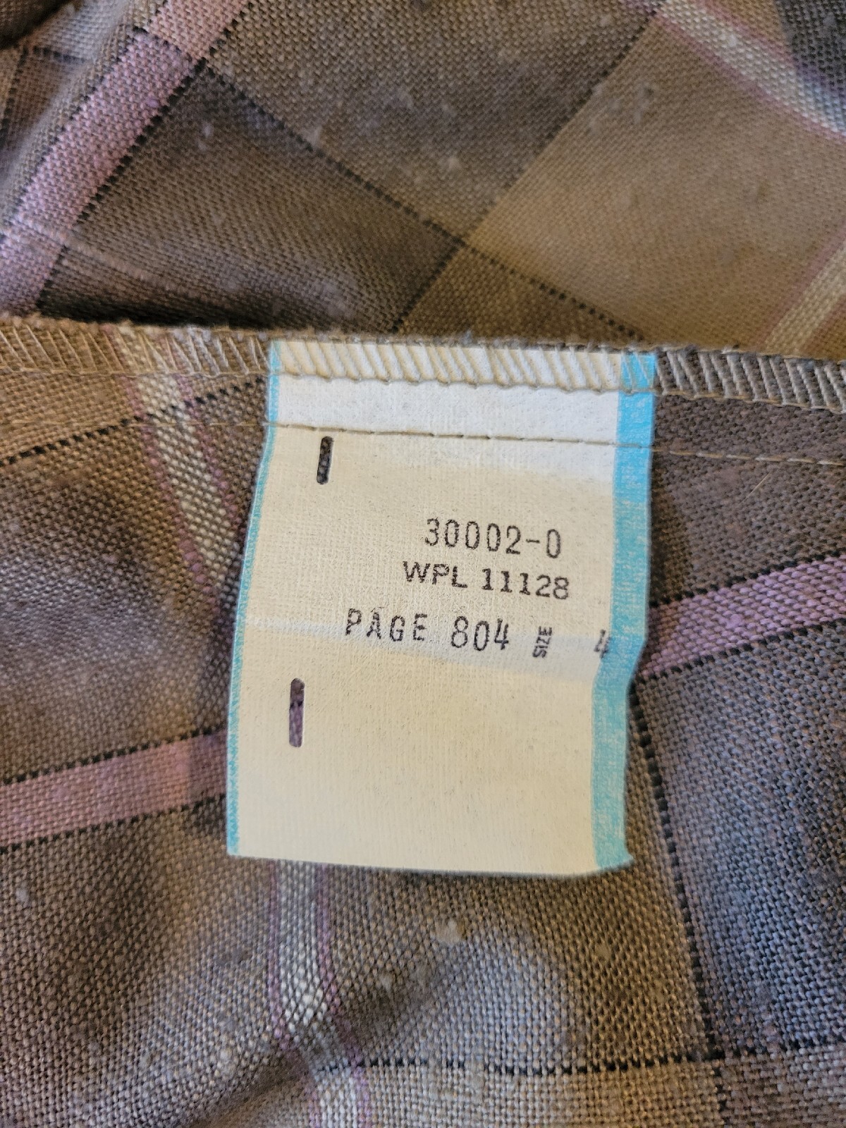 Halston III Vintage Plaid Midi Skirt Womens 4 Brown Mauve 25″ Waist Designer