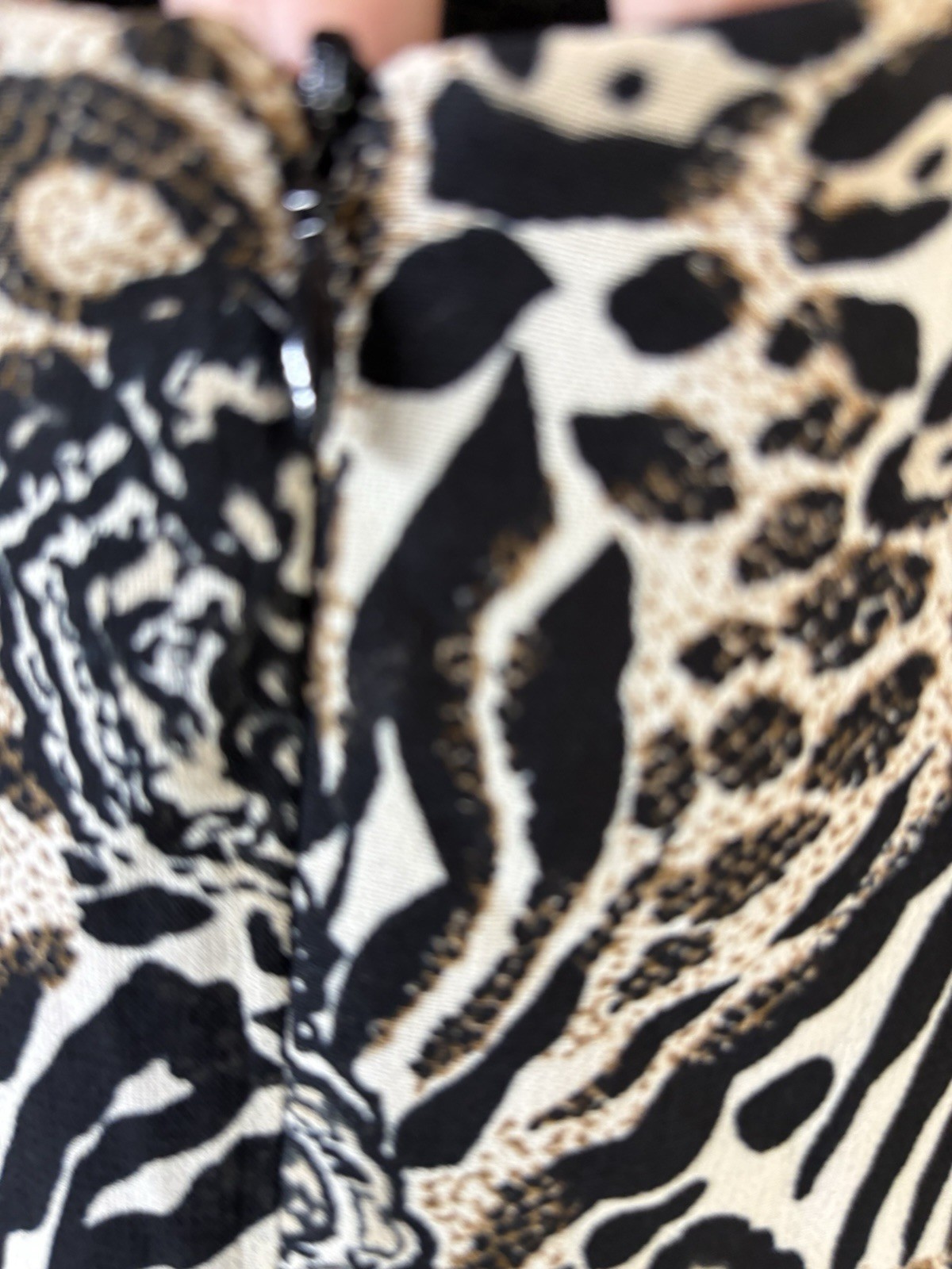 VTG CDC SLIP DRESS SLEEVELESS MAXI LEOPARD & Roses Women’s Sz 6 Y2K Slip Dress